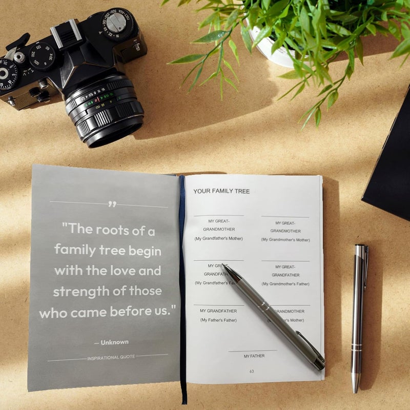 XKFCFC Dad, I Want to Know Your Life Story: A Guided Memory & Legacy Journal for Fathers - With Heartfelt Questions to Preserve His Wisdom | Perfect Father's Day, Birthday & Christmas Gift from Son or Daughter (Leather Hardcover Keepsake Book) - Image 4